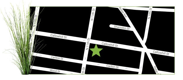 Find us at 11th and Callowhill